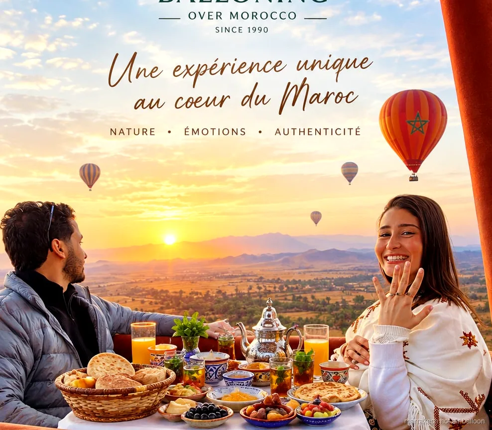 Private Ballonfahrt über Marrakesch bei Sonnenaufgang
